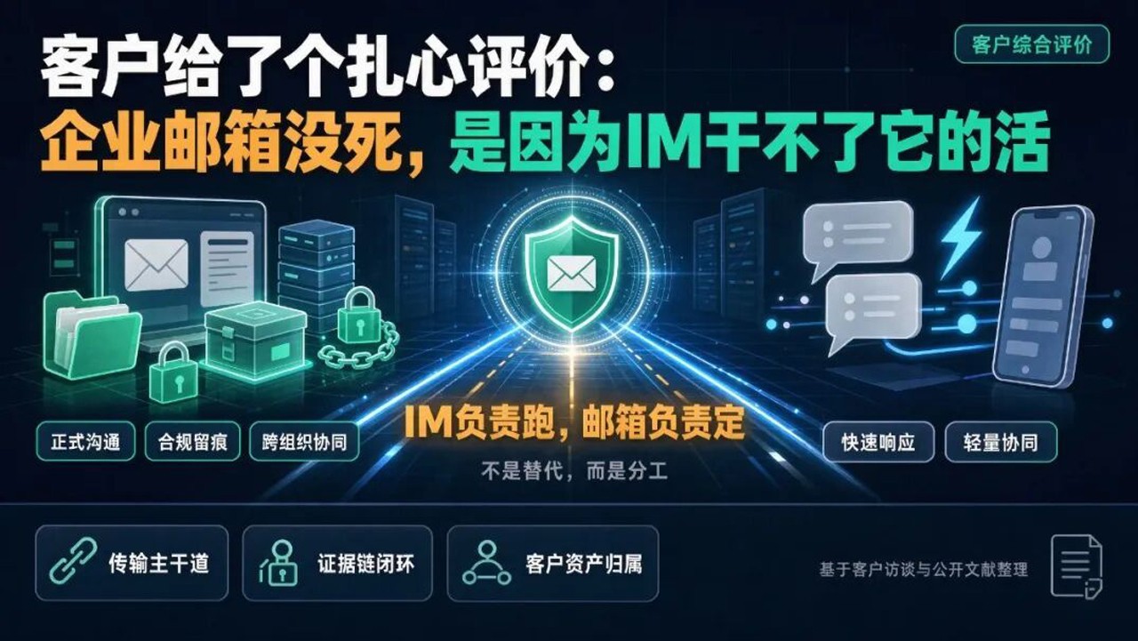 我们复盘了上百起商业纠纷，发现企业邮箱才是真正的『信息主干道』